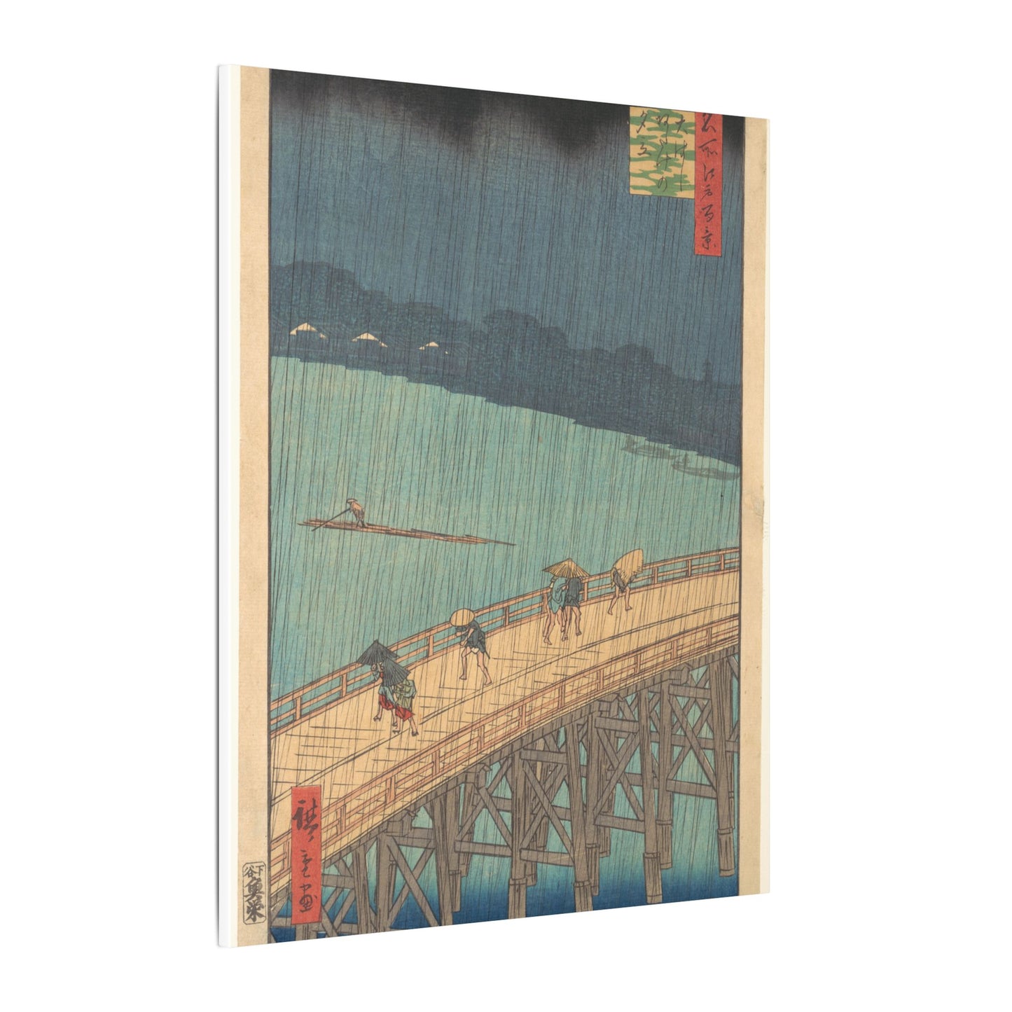 Sudden Shower over Shin-Ōhashi Bridge and Atake - Utagawa Hiroshige