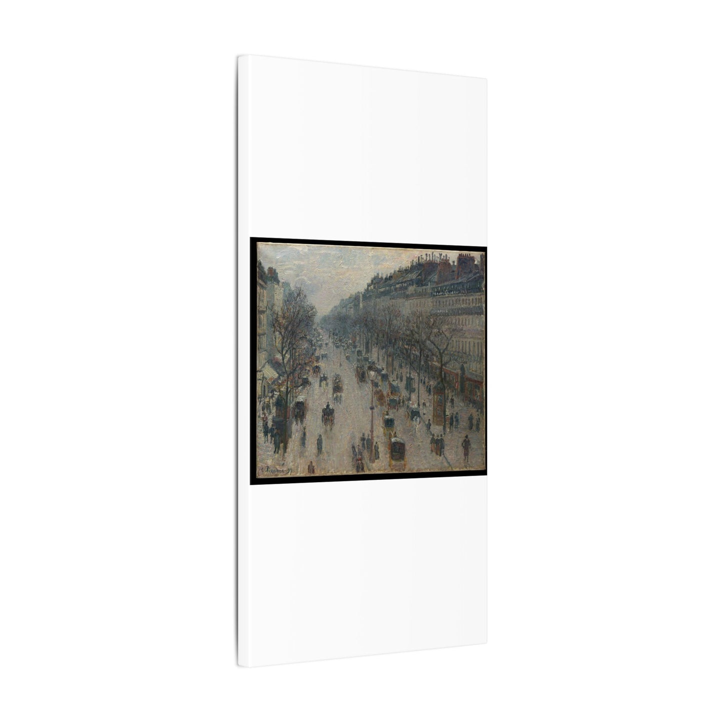 The Boulevard Montmartre on a Winter Morning - Camille Pissarro