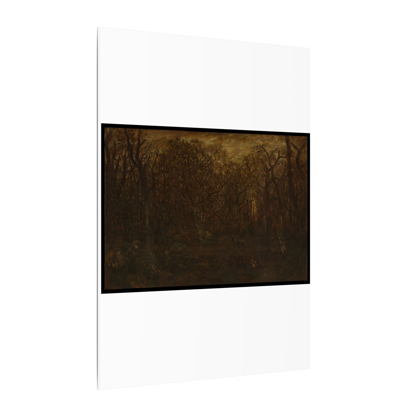 The Forest in Winter at Sunset - Théodore Rousseau