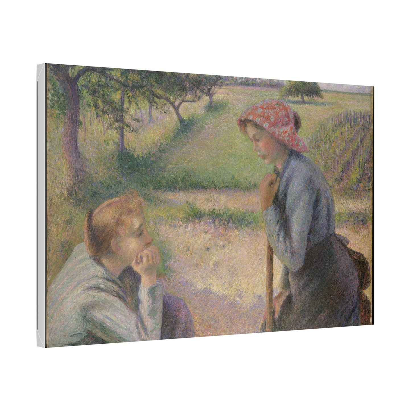 Two Young Peasant Women - Camille Pissarro