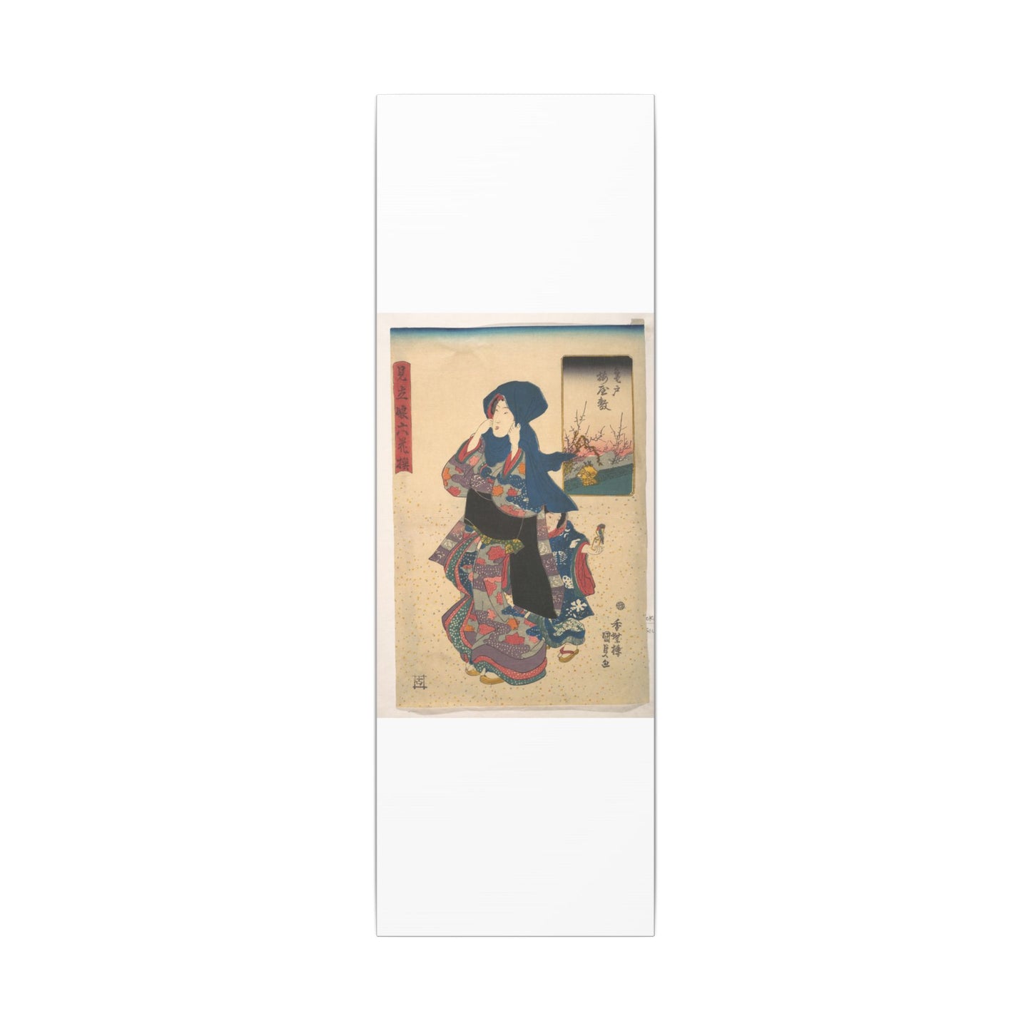 Six Poetic Sages as Young Women at the Plum Garden at Kameido - Utagawa Kunisada