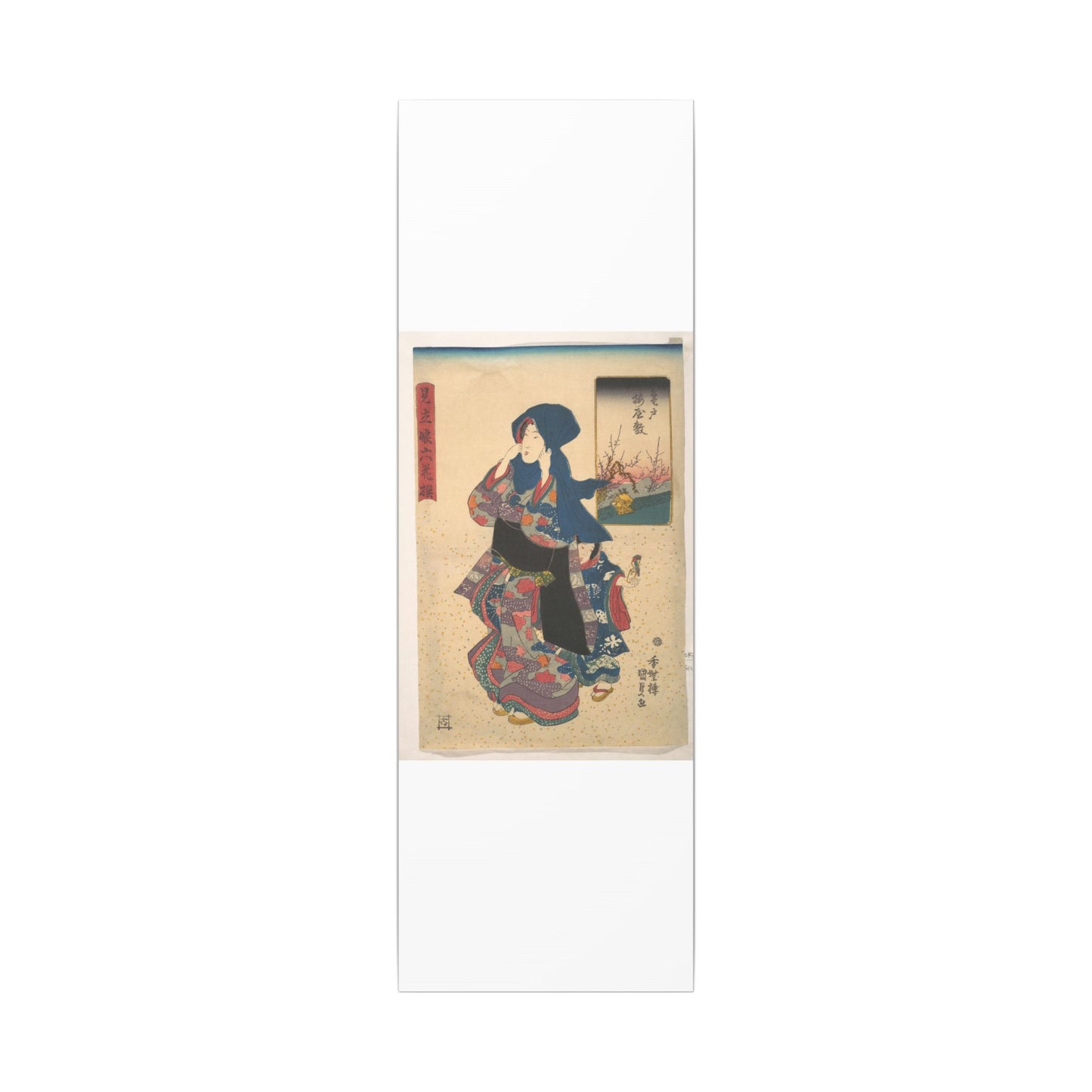 Six Poetic Sages as Young Women at the Plum Garden at Kameido - Utagawa Kunisada