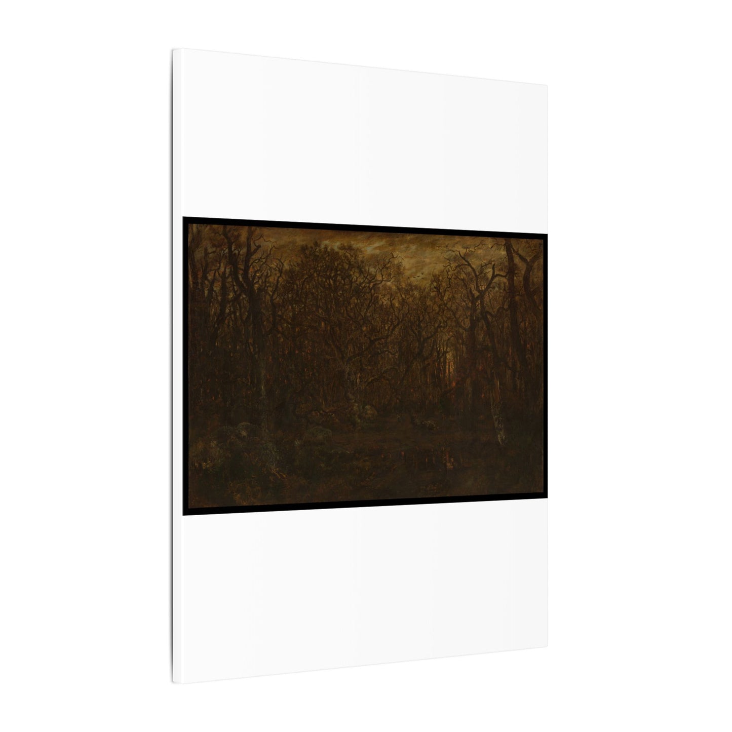 The Forest in Winter at Sunset - Théodore Rousseau