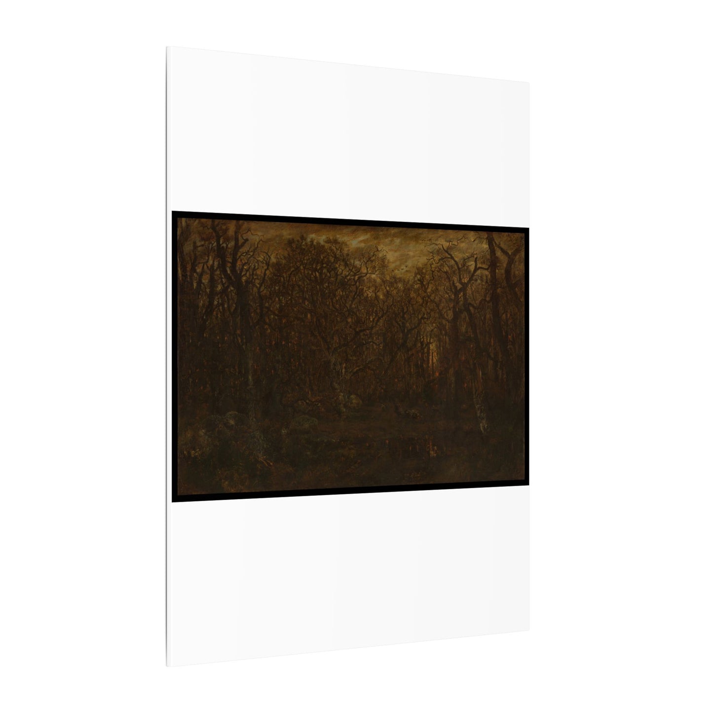 The Forest in Winter at Sunset - Théodore Rousseau