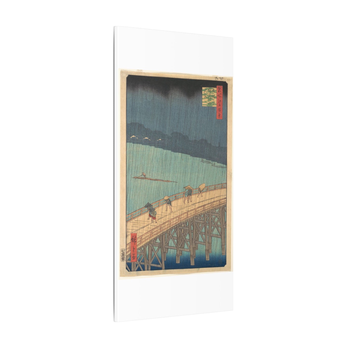 Sudden Shower over Shin-Ōhashi Bridge and Atake - Utagawa Hiroshige