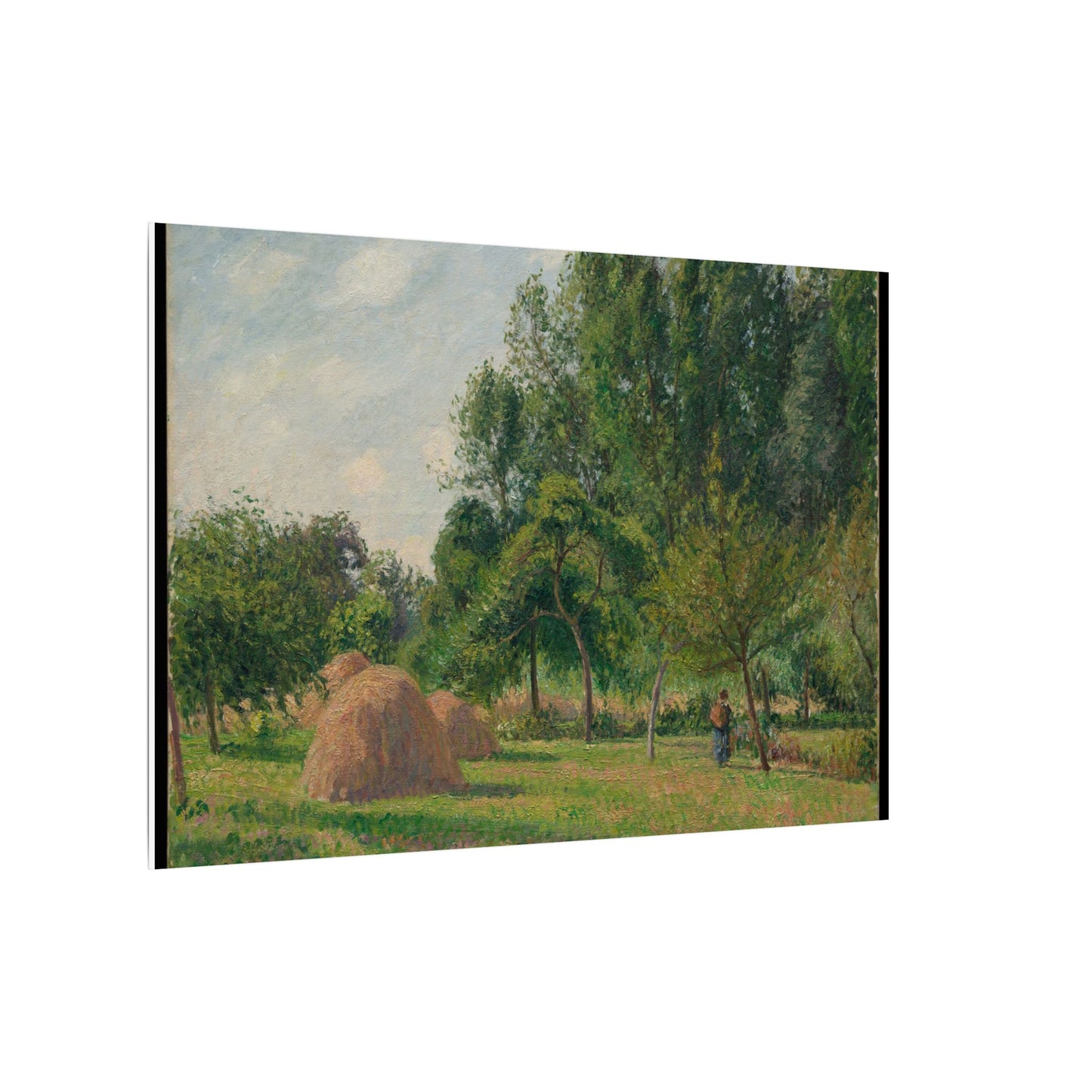 Haystacks, Morning, Eragny - Camille Pissarro