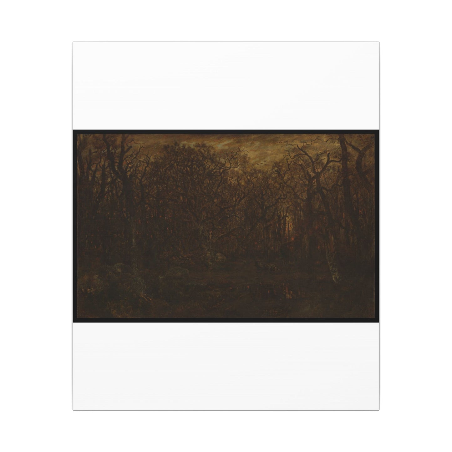 The Forest in Winter at Sunset - Théodore Rousseau