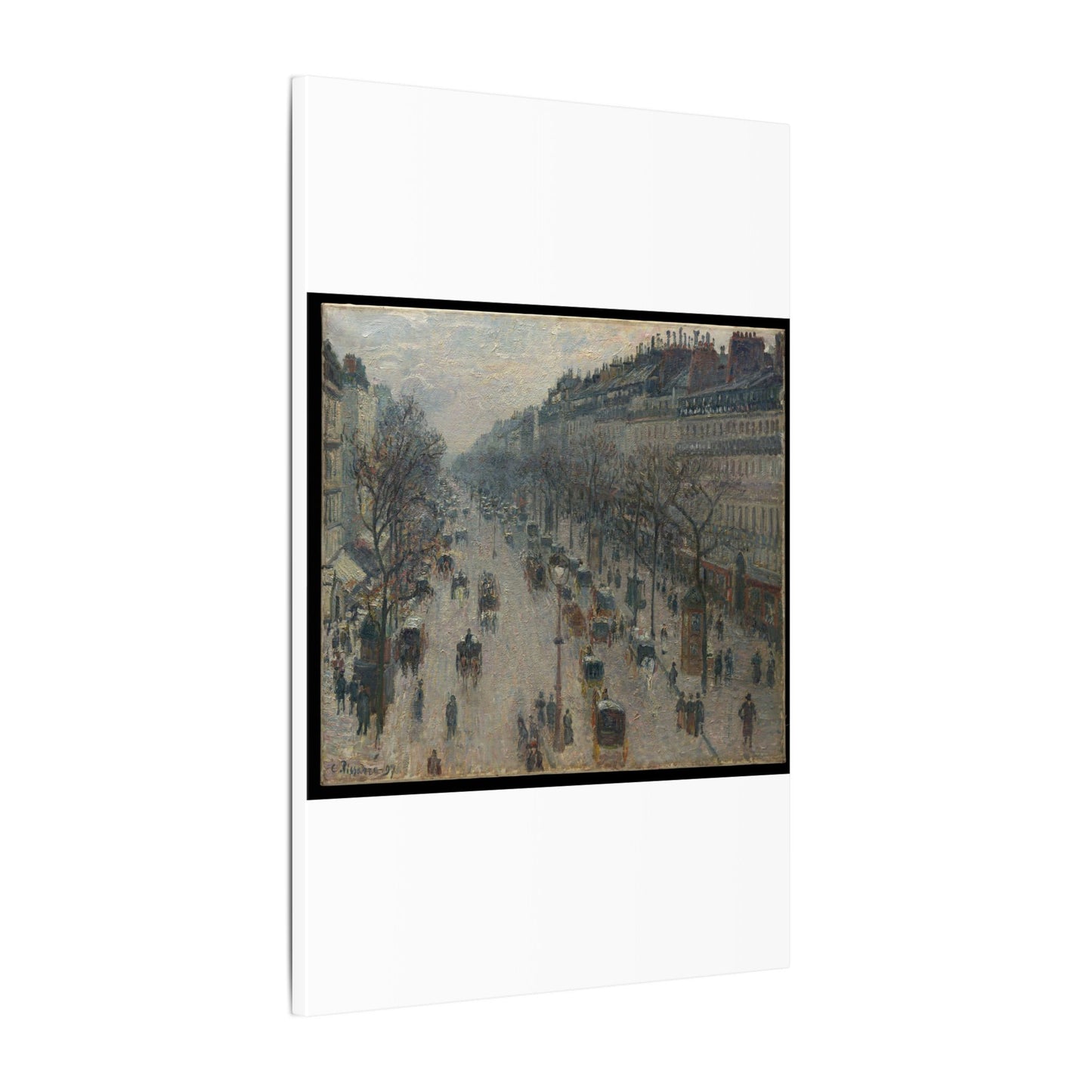 The Boulevard Montmartre on a Winter Morning - Camille Pissarro