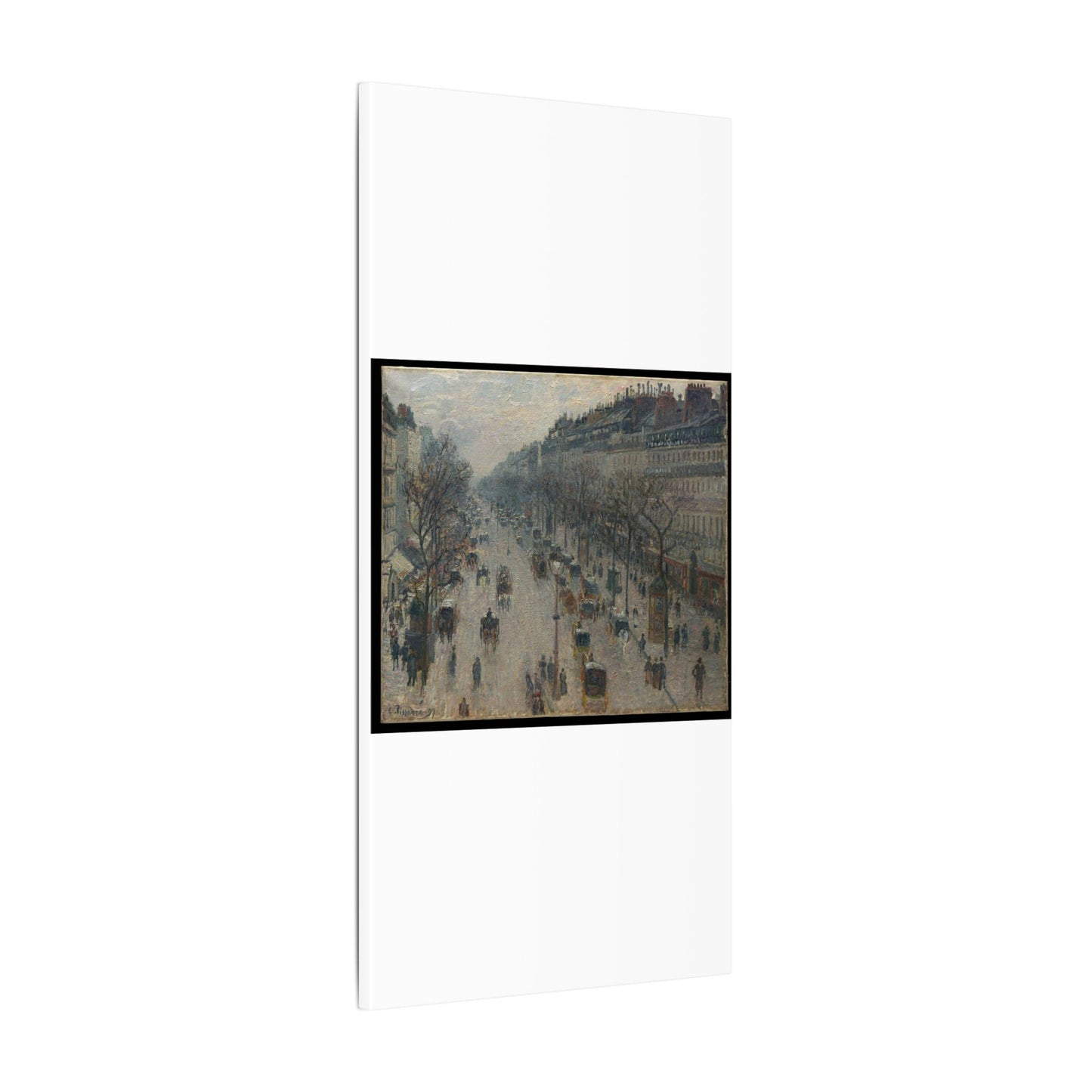 The Boulevard Montmartre on a Winter Morning - Camille Pissarro