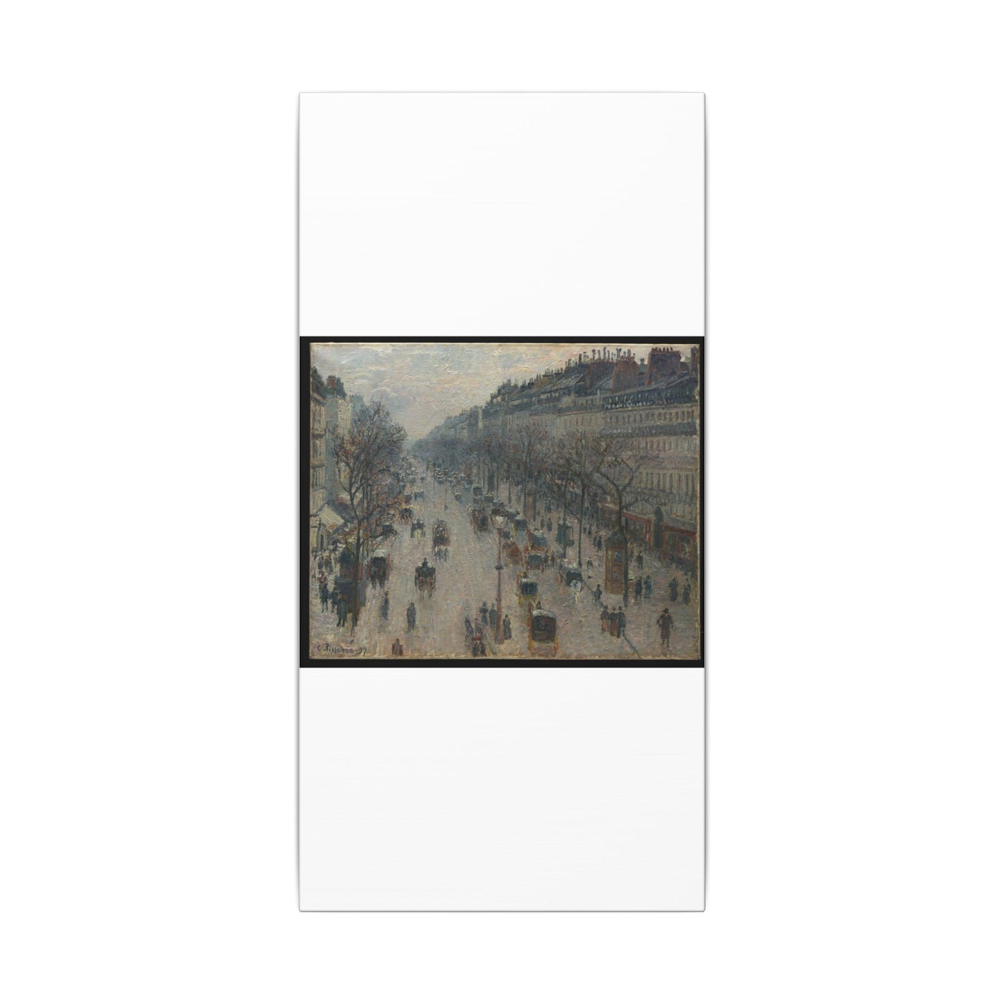 The Boulevard Montmartre on a Winter Morning - Camille Pissarro