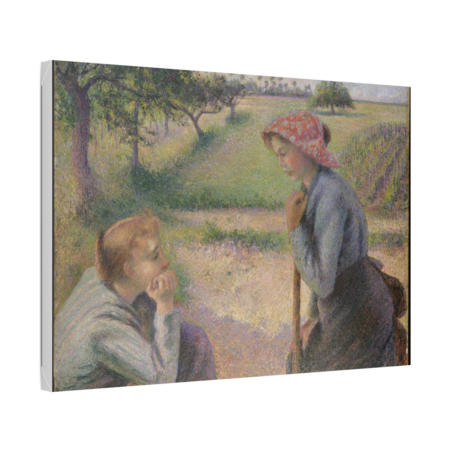 Two Young Peasant Women - Camille Pissarro
