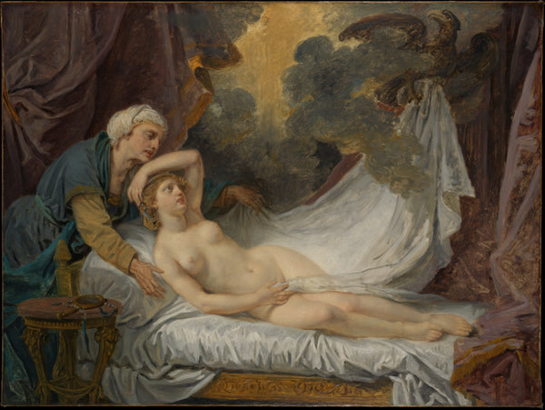 Aegina Visited by Jupiter - Jean-Baptiste Greuze