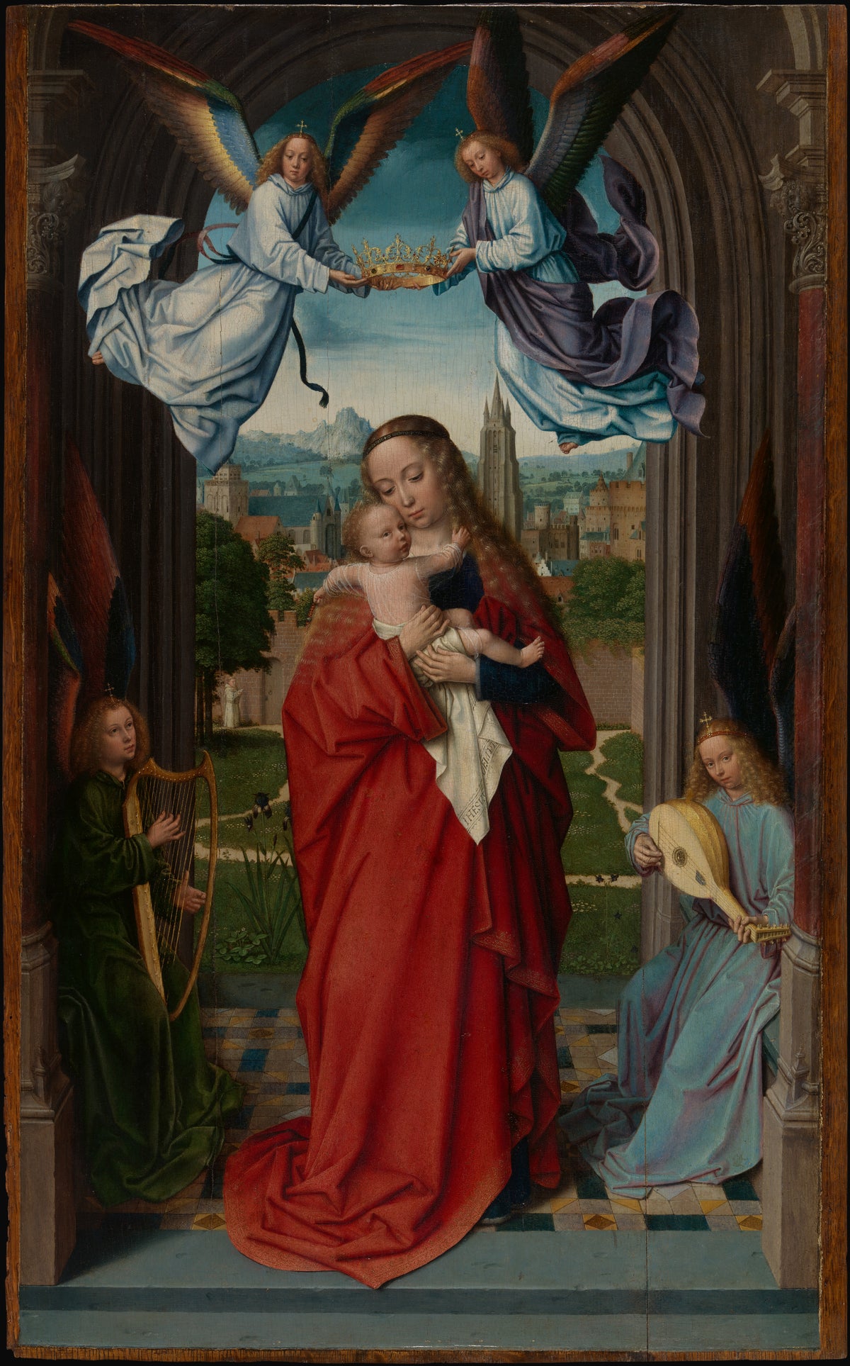 Virgin and Child with Four Angels - Gerard David