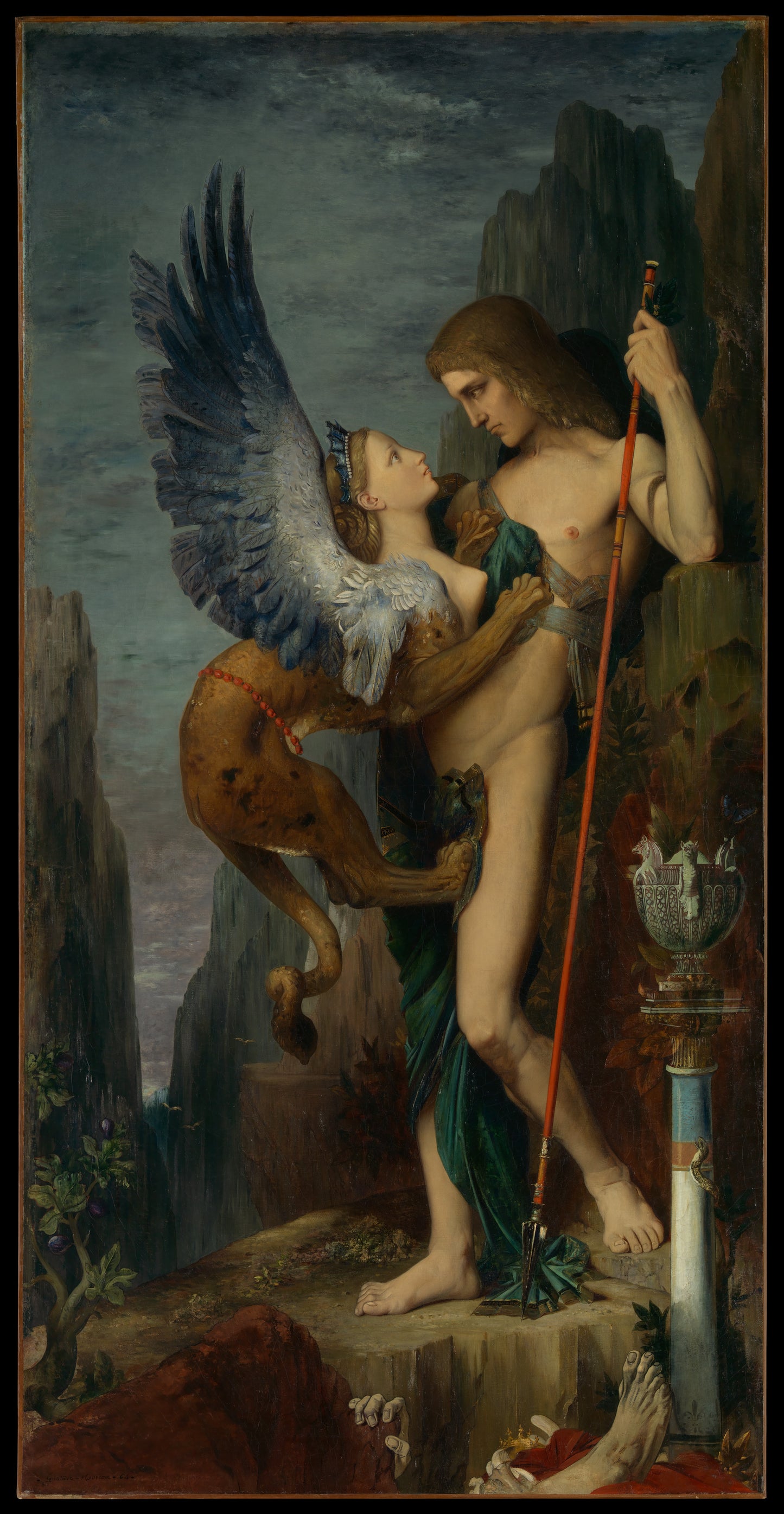 Oedipus and the Sphinx - Museum Quality Art Print by Wallmood