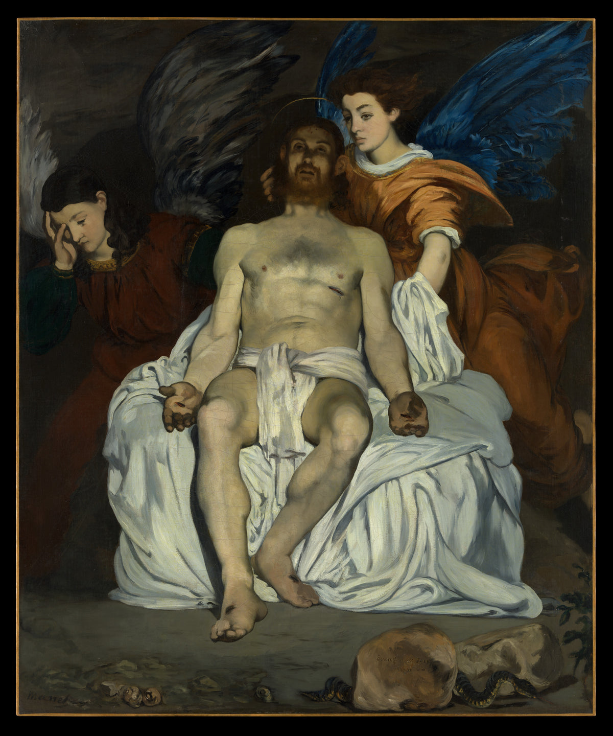 The Dead Christ with Angels - Edouard Manet