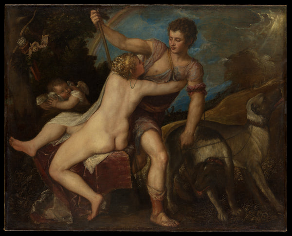 Venus and Adonis - Titian (Tiziano Vecellio)