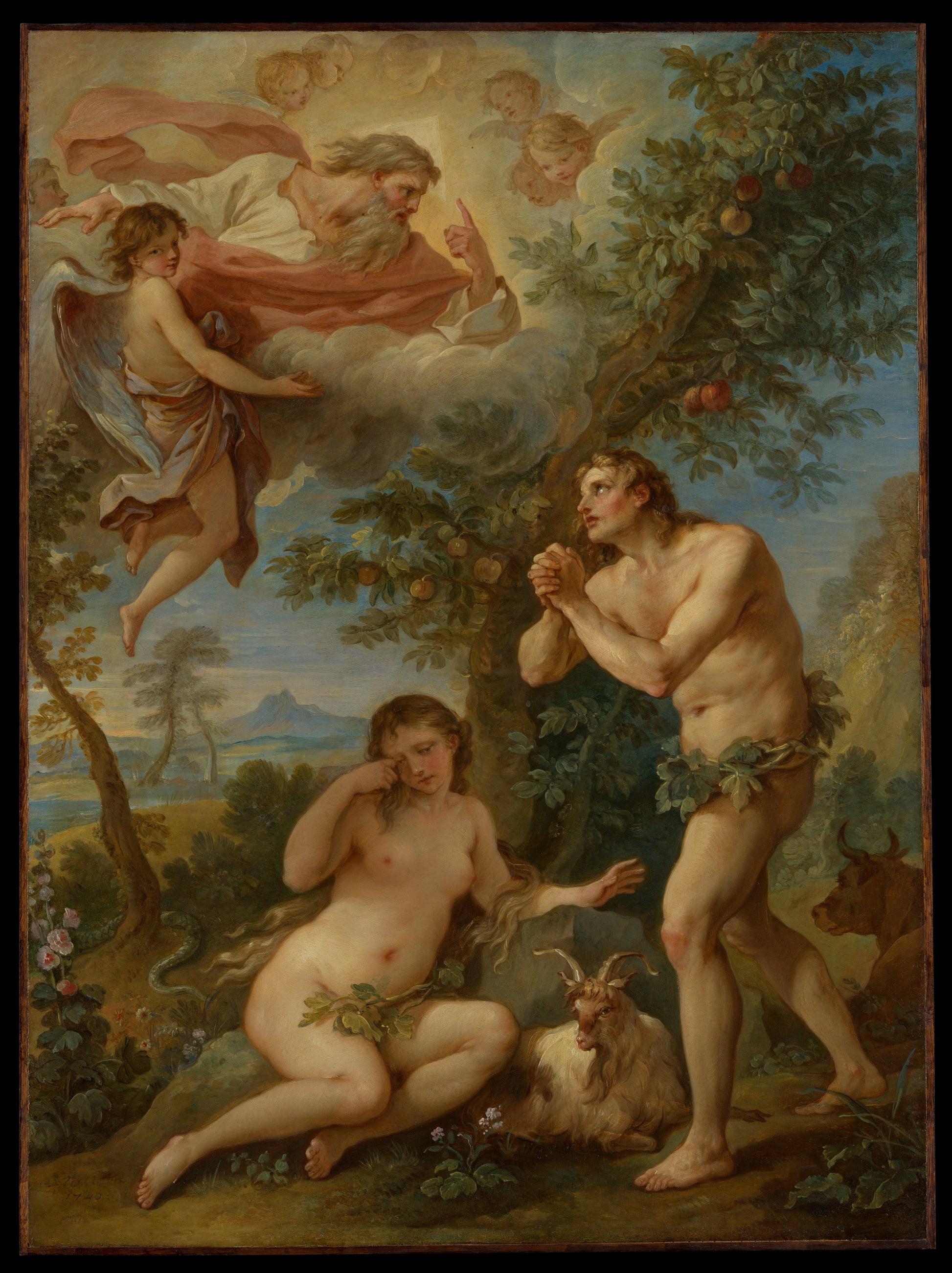 The Rebuke of Adam and Eve — Museum Quality Canvas Print | Gallerivm