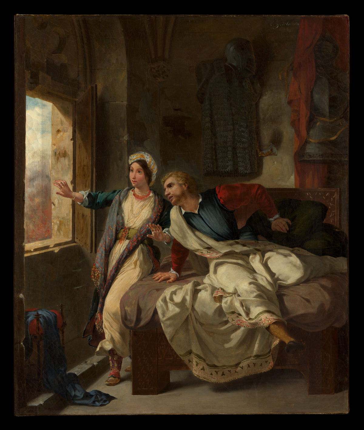 Rebecca and the Wounded Ivanhoe - Eugène Delacroix