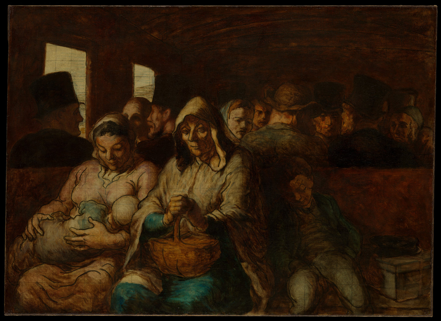 The Third-Class Carriage - Museum Quality Art Print by Wallmood