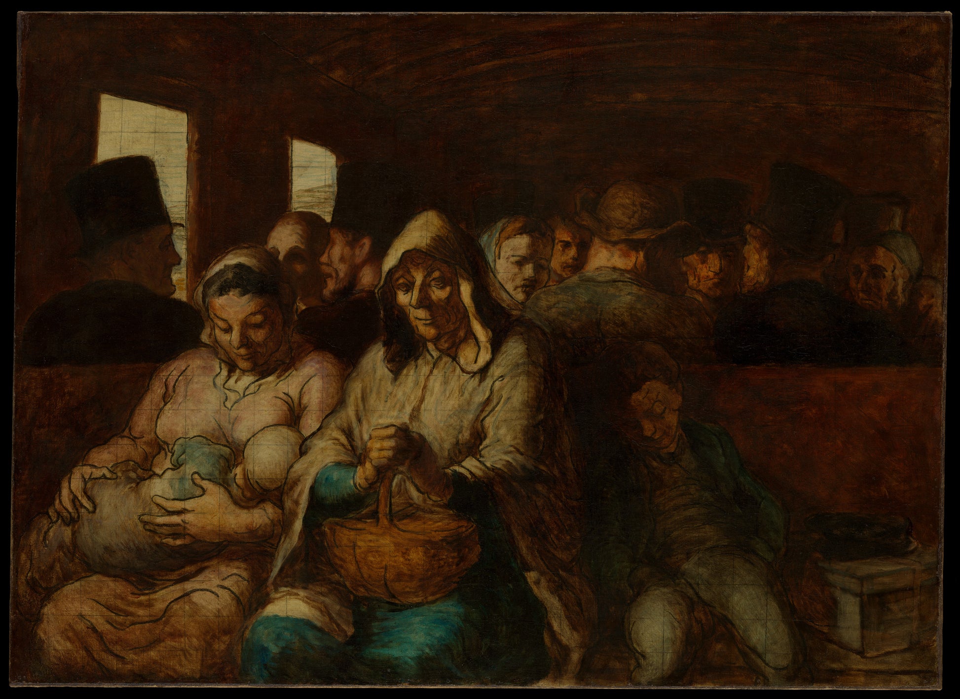 The Third-Class Carriage - Museum Quality Art Print by Wallmood