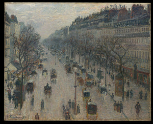 The Boulevard Montmartre on a Winter Morning 1