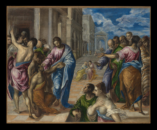 Christ Healing the Blind — Museum Quality Canvas Print | Gallerivm
