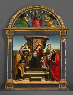 Madonna and Child Enthroned with Saints - Raphael 1