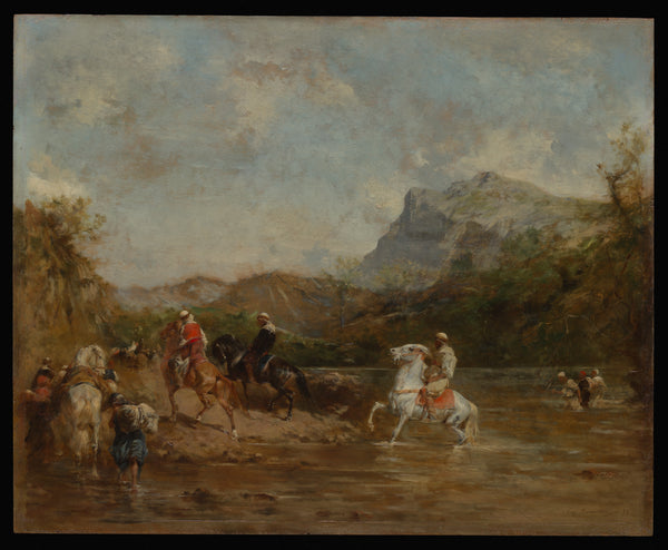 Arabs Crossing a Ford