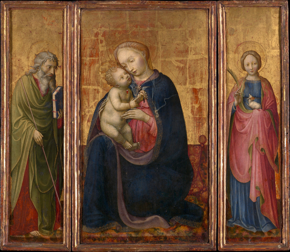 Madonna and Child with Saints Philip and Agnes - Donato de' Bardi