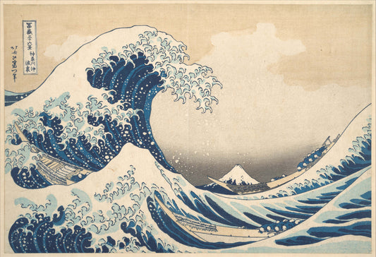 Under the Wave off Kanagawa (Kanagawa oki nami ura), or The Great Wave, from the series Thirty-six Views of Mount Fuji (Fugaku sanjūrokkei) — Museum Quality Canvas Print | Gallerivm