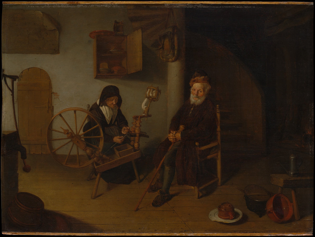 The Spinner - Quirijn van Brekelenkam