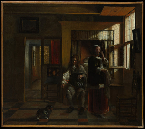 Interior with a Young Couple - Pieter de Hooch