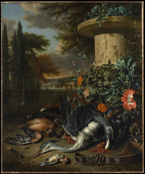 Gamepiece with a Dead Heron 1