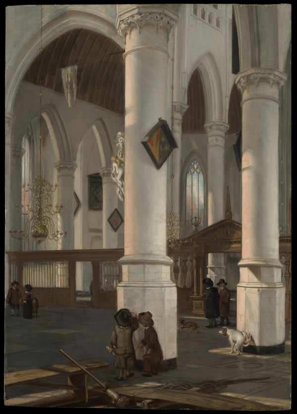 Interior of the Oude Kerk, Delft — Museum Quality Canvas Print | Gallerivm