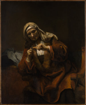 Old Woman Cutting Her Nails 1