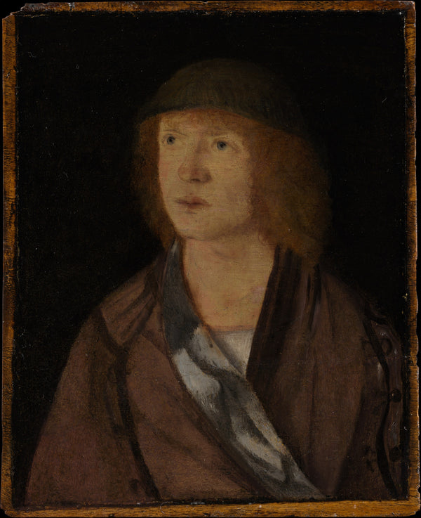 Portrait of a Young Man; (reverse) Girl Making a Garland - Hans Süss von Kulmbach