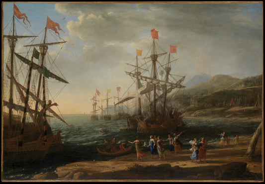 The Trojan Women Setting Fire to Their Fleet — Museum Quality Canvas Print | Gallerivm