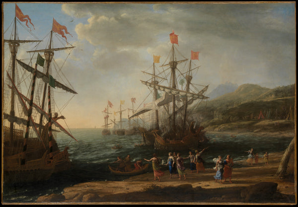 The Trojan Women Setting Fire to Their Fleet - Claude Lorrain (Claude Gellée)