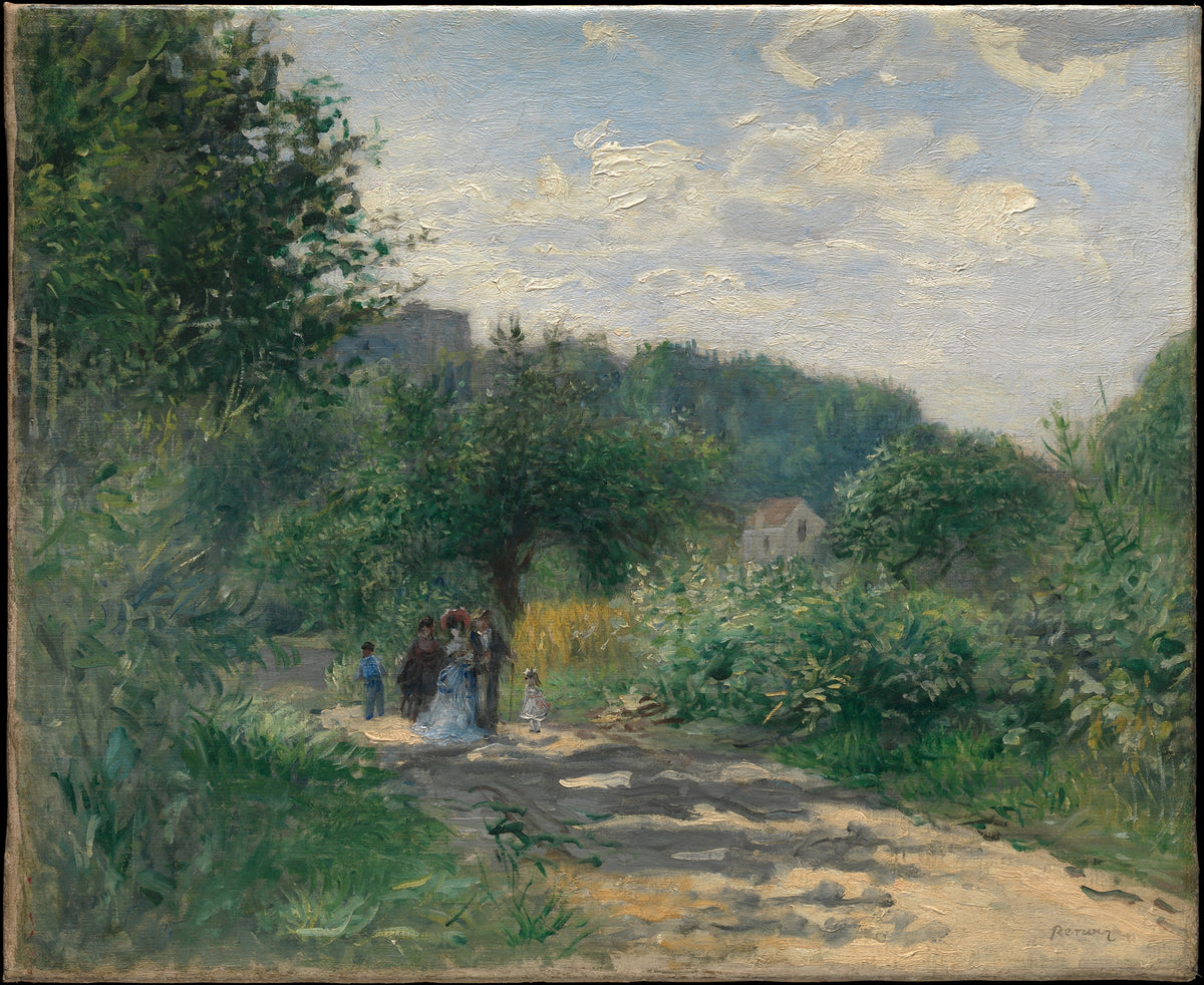 A Road in Louveciennes - Auguste Renoir