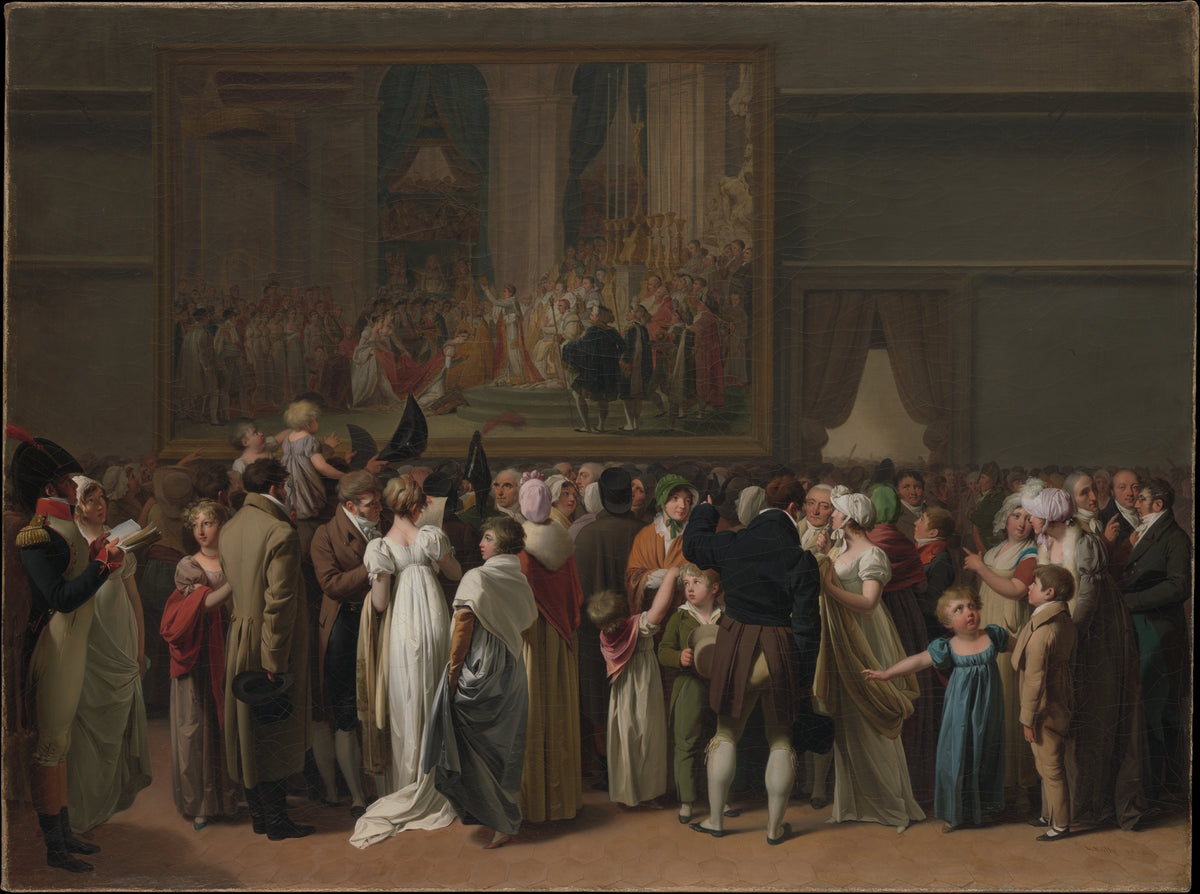 The Public Viewing David's "Coronation" at the Louvre