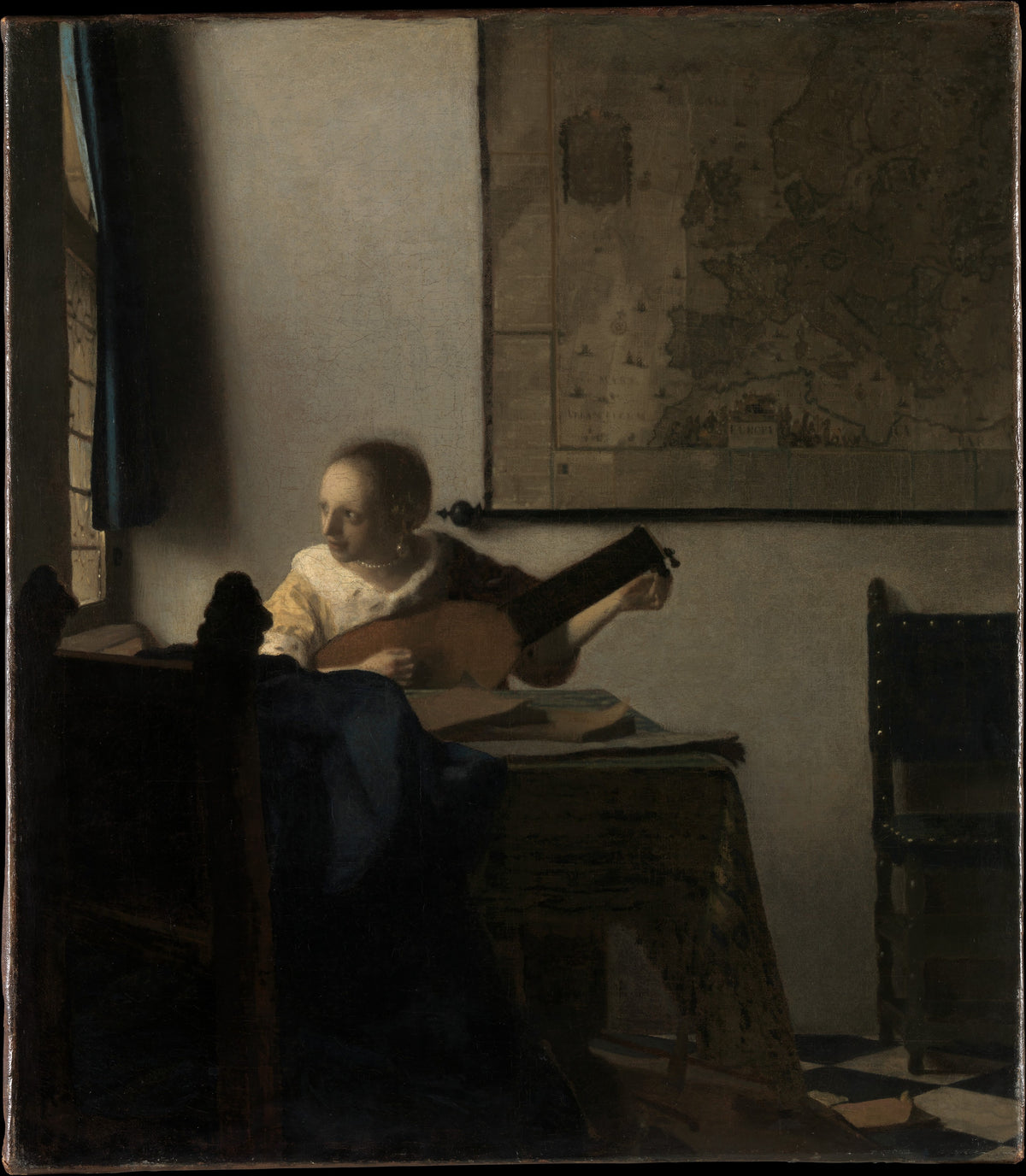 Young Woman with a Lute - Johannes Vermeer