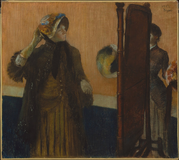 At the Milliner's - Edgar Degas