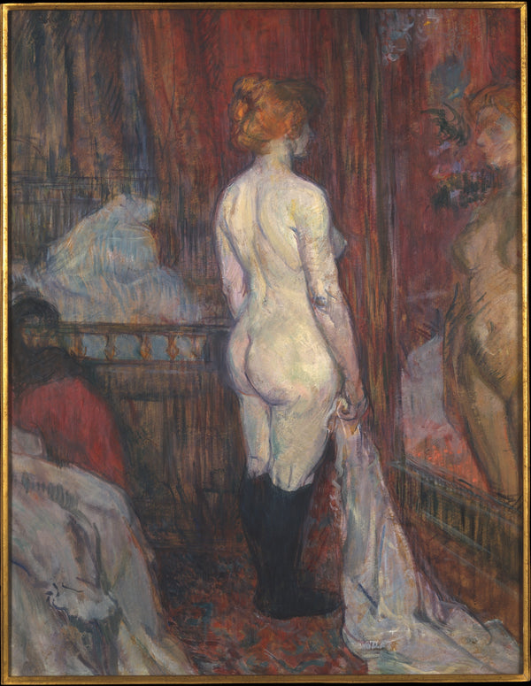 Woman before a Mirror - Henri de Toulouse-Lautrec