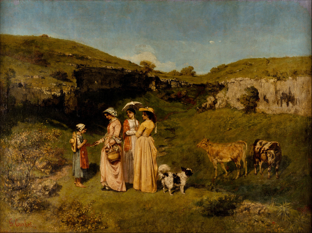 Young Ladies of the Village - Gustave Courbet