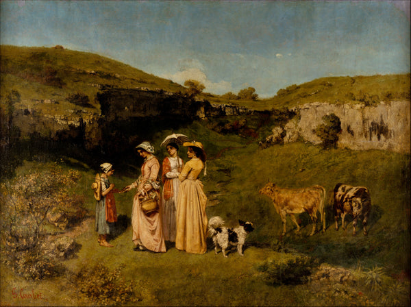 Young Ladies of the Village — Museum Quality Canvas Print | Gallerivm