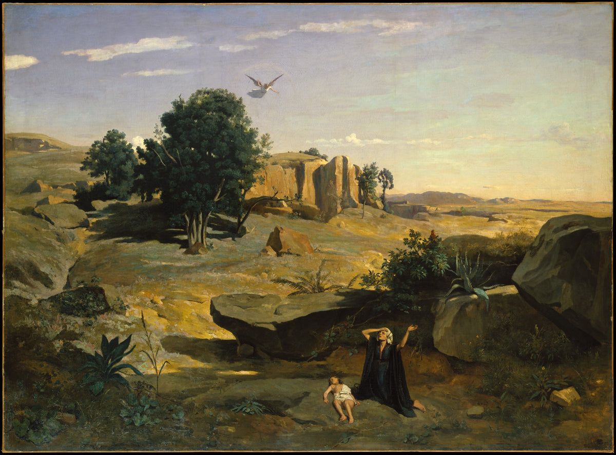 Hagar in the Wilderness - Camille Corot