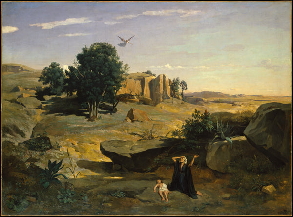 Hagar in the Wilderness - Camille Corot