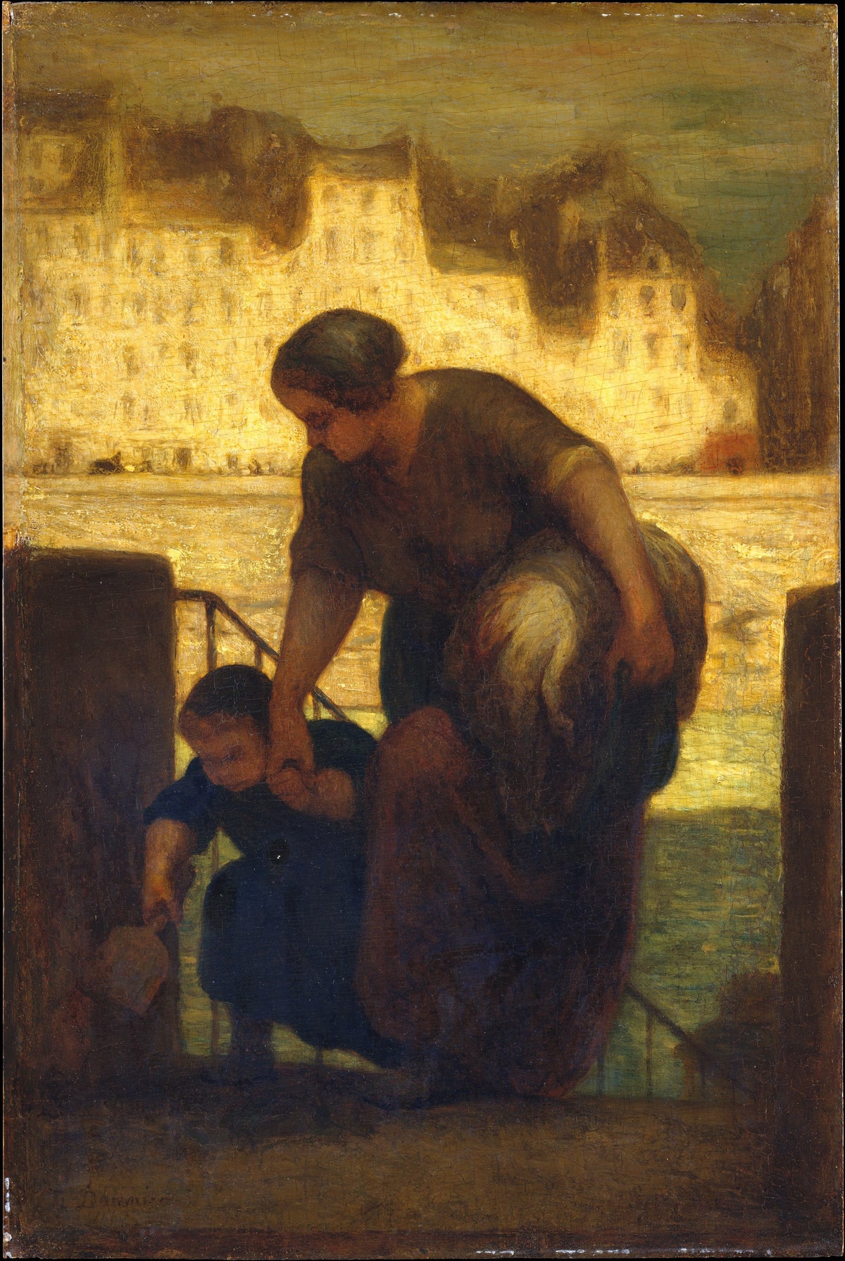 The Laundress - Honoré Daumier