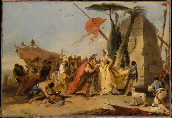 The Meeting of Antony and Cleopatra - Giovanni Battista Tiepolo