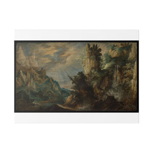 A Mountainous Landscape with a Waterfall 2